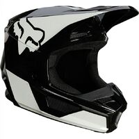 Fox Youth V1 Revn Helmet ECE 2021 - Black/White