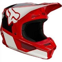 Fox Youth V1 Revn Helmet ECE 2021 - Flame Red