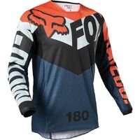 Fox 2022 180 Trice Jersey - Grey/Orange