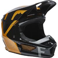 Fox 2022 V1 Skew Helmet - Black/Gold
