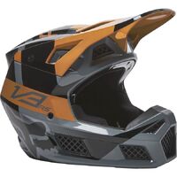 Fox 2022 V3 RS Riet ECE Helmet - Black/Gold
