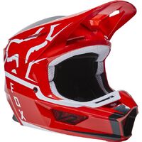 Fox 2022 V2 Merz Helmet - Fluro Red