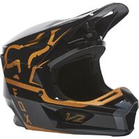 Fox 2022 V2 Merz Helmet - Black/Gold