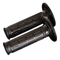 Renthal Black / Black Ultra Tacky Half Waffle MX Tapered Grips