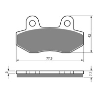 GOLDfren Brake Pads Sintered Sports GF011 - S3 (PH27)