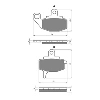GOLDfren Brake Pads Off-Road Racing GF035 - K5 (PR44)