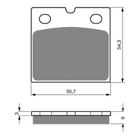 GOLDfren Brake Pads Sintered GF081 - S3 ( PH01 ) (Brembo F08)