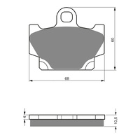 GOLDfren Brake Pads Sintered Sports GF113 - S3 ( PH21 )