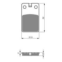GOLDfren Brake Pads GF120 - K5