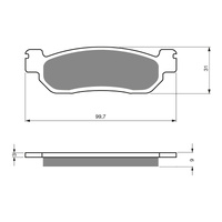 GOLDfren Brake Pads Sintered Sports GF146 - S3 ( PH262 )