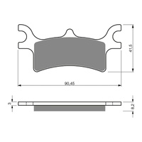 GOLDfren Brake Pads Off-Road Racing GF209 - K5 ( PR319 )