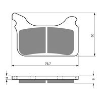 GOLDfren Brake Pads Sintered Sports GF231 - S3 ( PH350 )