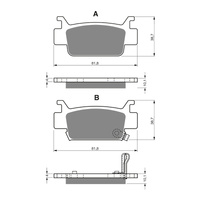 GOLDfren Brake Pads Off-Road Racing GF240 - K5 ( PR354 )