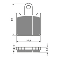 GOLDfren Brake Pads Sintered Sports GF249 - S3 ( PH362 )