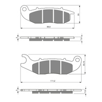 GOLDfren Brake Pads GF278 - K5