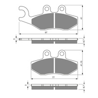 GOLDfren Brake Pads GF293 - S3
