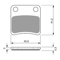 GOLDfren Brake Pads Sintered Sports GF303 - S3 ( P324 )