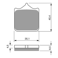 GOLDfren Brake Pads GF304 - S33