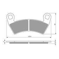 GOLDfren Brake Pads Off-Road Racing GF313 - K5 ( PR483 )