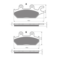 GOLDfren Brake Pads Off-Road Racing GF345 - K5