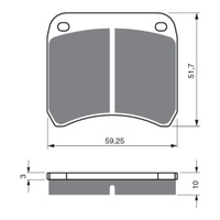 GOLDfren Brake Pads GF365 - GP5 - Indent