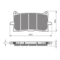 GOLDfren Brake Pads GF379 - K5