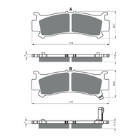 GOLDfren Brake Pads Off-Road Racing GF383 - K5 ( PR522 )