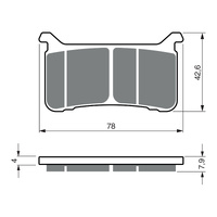 GOLDfren Brake Pads Sintered Sports GF386 - S3