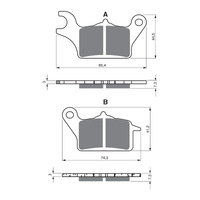 GOLDfren Brake Pads Sintered Sports GF387 - S3