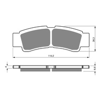 GOLDfren Brake Pads Off-Road Racing GF412 - K5