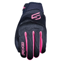 Five 'Globe Evo' Ladies Street Gloves - Black/Pink