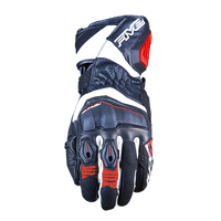 Five 'RFX-4 Evo' Racing Gloves - Black/White/Red [Size: 8 / S]