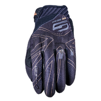 Five 'RS-3 Evo' Street Gloves - Union Jack Black/Gold [Size: 10 L]