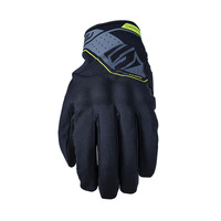 Five 'RS WP' Waterproof Street Gloves - Black/Fluro [Size: 8 / S]