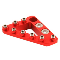 Red Brake Pedal Large Tip with Hardware
