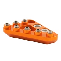 Orange Standard Aluminium Rear Brake Pedal Tip