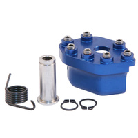 Blue Brake Pedal Rotating Tip with Hardware