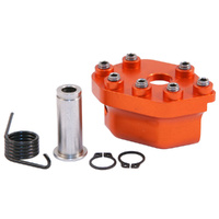 Orange Brake Pedal Rotating Tip with Hardware