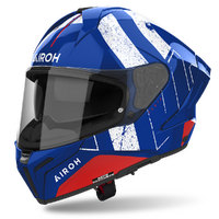 Airoh 'Matryx Scope' Road Helmet - Blue/Red Gloss