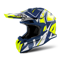 Airoh Terminator Shock Blue Gloss Motorcycle Helmet
