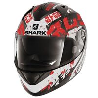 Shark Ridill ECE Kengal Matte Black/White/Red Helmet