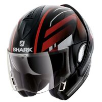 Shark Evoline Series 3 ECE Corvus Black/White/Red Helmet