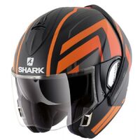Shark Evoline Series 3 ECE Corvus Matte Black/Orange Helmet