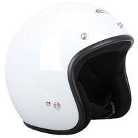 RXT 'Challenger' Open-Face Helmet (w/ Studs) - White [Size: M]