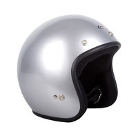 RXT 'Challenger' Open-Face Helmet (w/ Studs) - Silver [Size: XS]