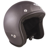 RXT 'Challenger' Open-Face Helmet (w/ Studs) - Gun Metal [Size: 2XS]