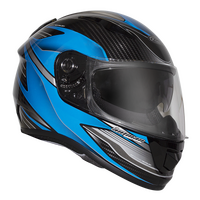 RXT 'A736 Evo Axis' Full-Face Helmet - Black/Blue [Size:L]