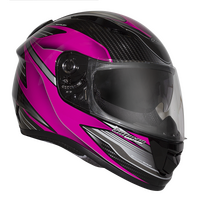 RXT 'A736 Evo Axis' Full-Face Helmet - Black/Magenta [Size:L]