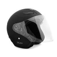 RXT 'A218 Metro' Open-Face Helmet - Matt Black [Size:S]