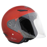 RXT 'A218 Metro' Open-Face Helmet - Candy Red [Size: S]